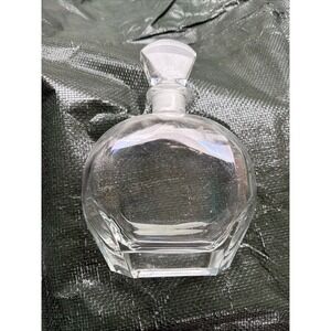 Luigi Bormioli‎ Crystal Decanter Bottle Italy Heavy 9" Vintage